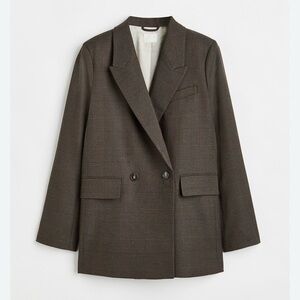 H&M Classic Oversized Double-breasted Jacket Size Medium